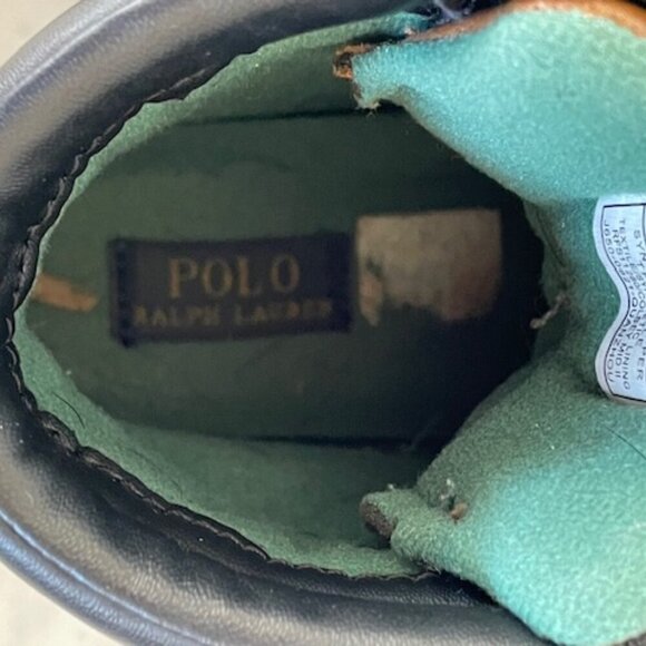 RALPH LAUREN POLO Brown Ankle Combat Dover Boots Size Child 10 - Picture 12 of 15